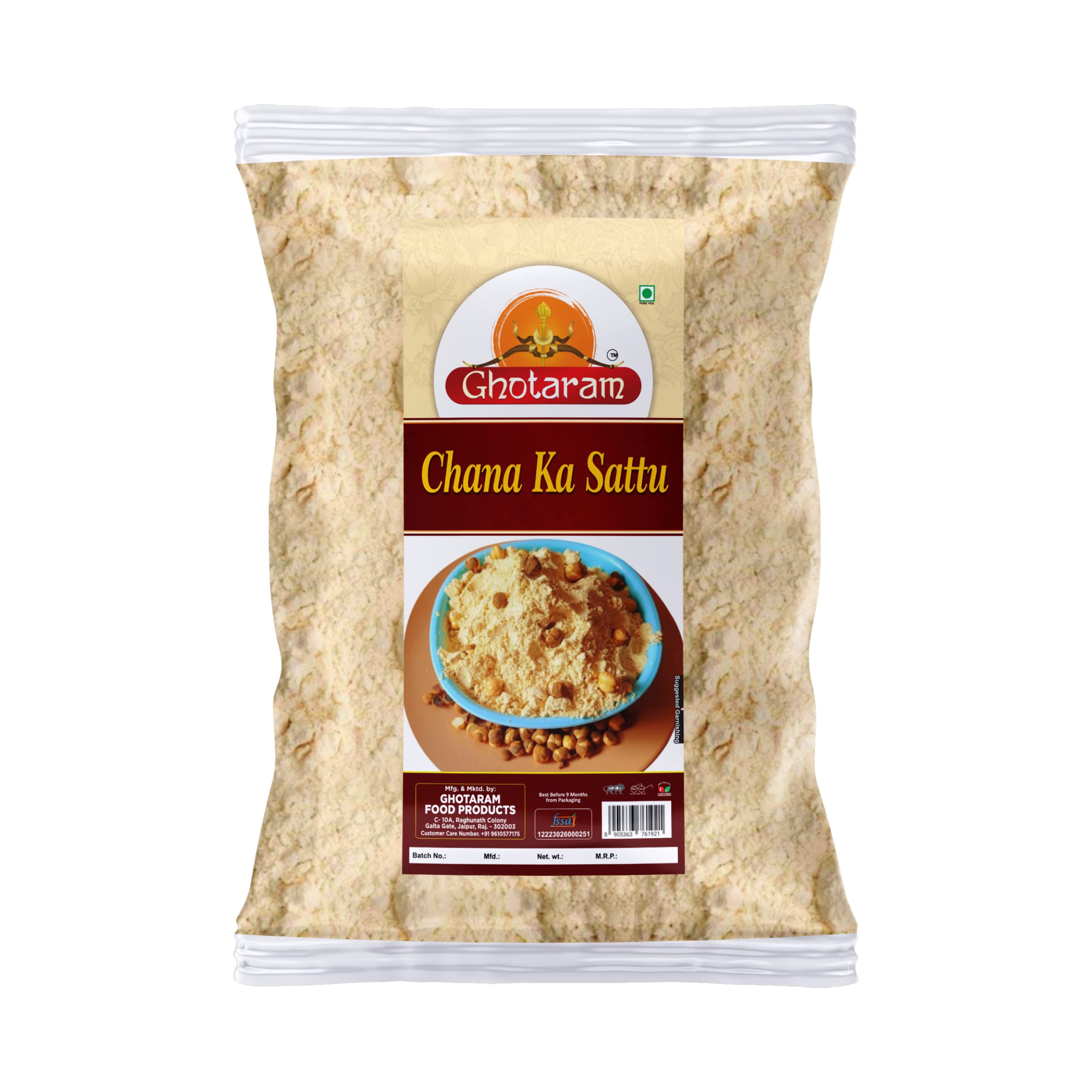 GHOTARAM Gfp Organics- Homemade Chana Sattu/Desi Chana Sattu Atta/Powder|Satua/Uttar Pradesh Ka Original Sattu|Roasted Gram Flour|Pure&Tasty Refined Fibrous Sattu-240G (B0C3MLQL1D) Amazon Price History, Amazon Price Tracker