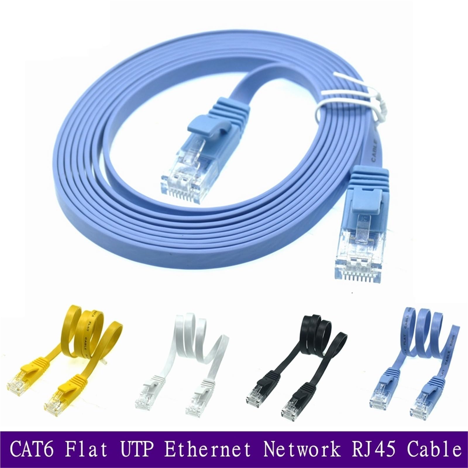 20 cm 50 cm 1 m 3 stopy krótki kabel Cat6 Ethernet UTP płaski kabel sieciowy RJ45 Patch LAN kabel czarny biały niebieski 5m 10 m 20 m 30 m(WHITE, 50m)