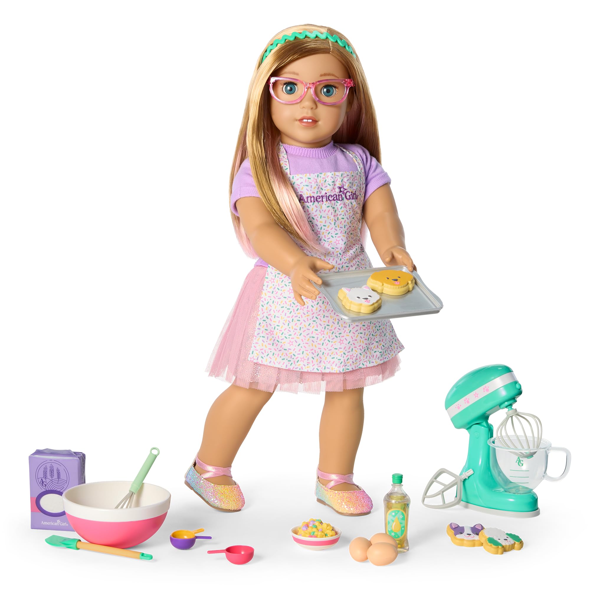 American Girl Accessoires de pâtisserie d'été pour poupées de 45,7 cm (Fille de l'année 2025)