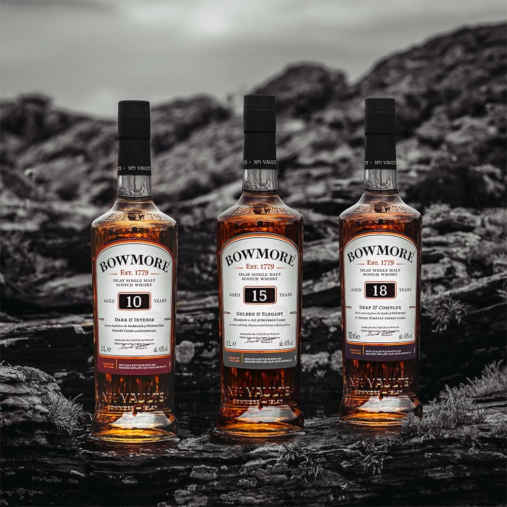 Bowmore 15 Ans Golden & Elegant Single Malt Whisky 1 L