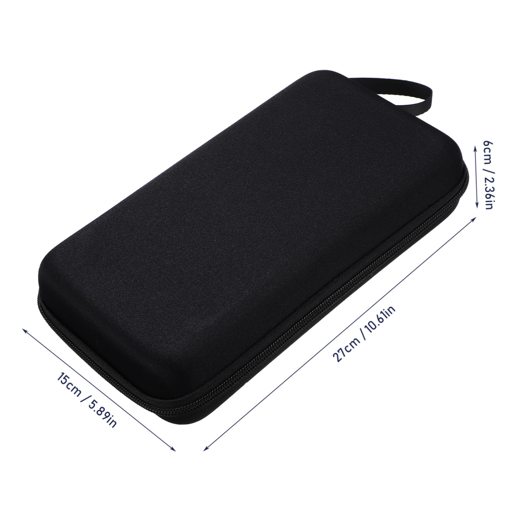 BESPORTBLE Portable Microphone Storage Bag with Dual Zipper Hard Shell Case for Microphone and Accessories Convenient Carrying Case for Travel and Performance