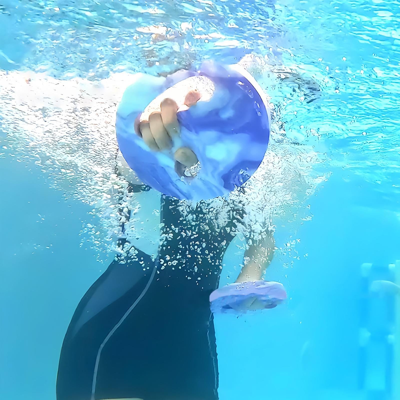 Aqua Disc Adulti Bambini, 2 Dischi per Esercizi in Acqua, Peso D'acqua per Esercizi in Piscina, Dischi in Schiuma EVA per Fitness in Acquas, Disco da Nuoto Portatile per Adulti Principianti