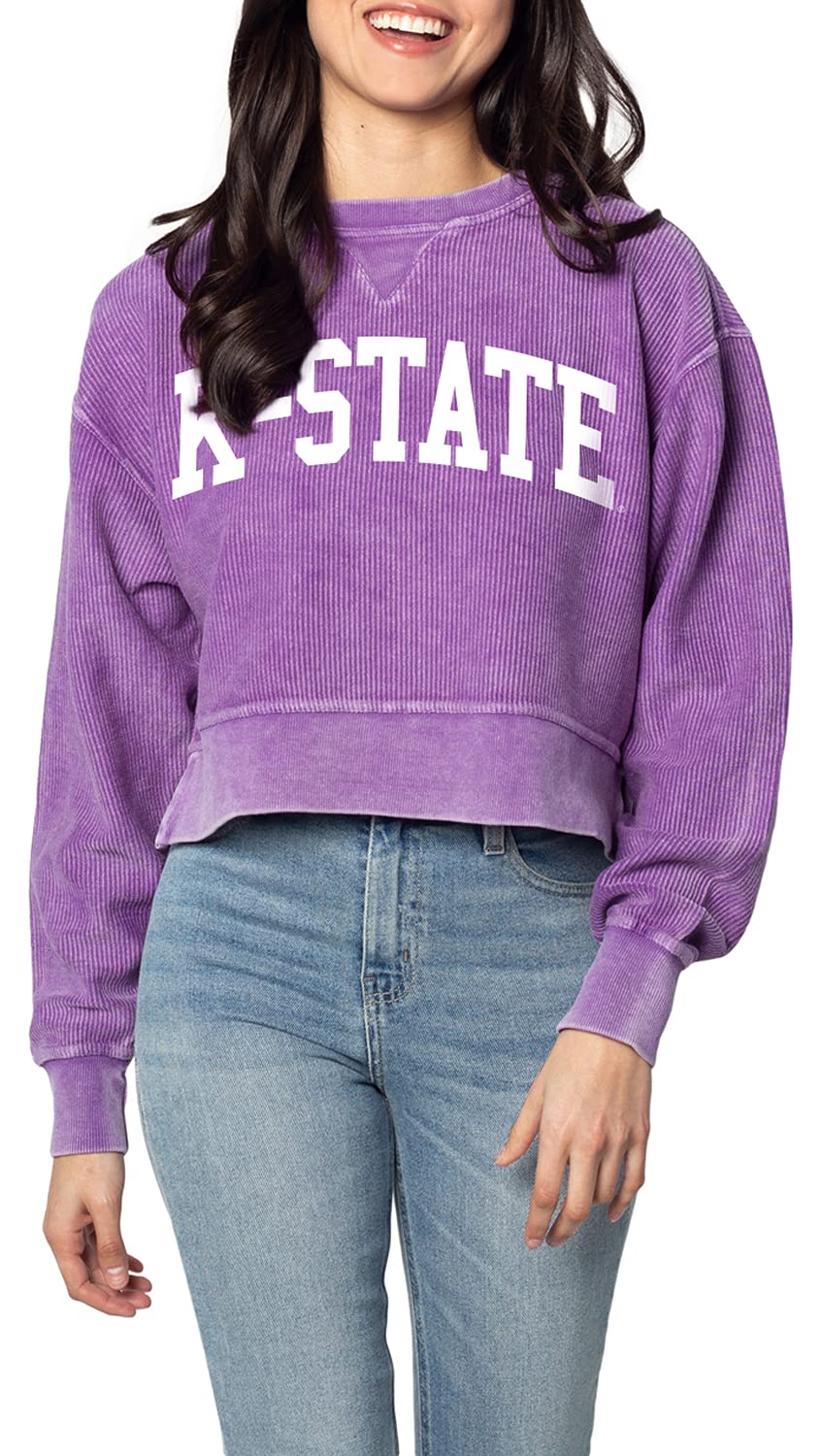 chicka-d NCAA womens Corded Boxy Pullover