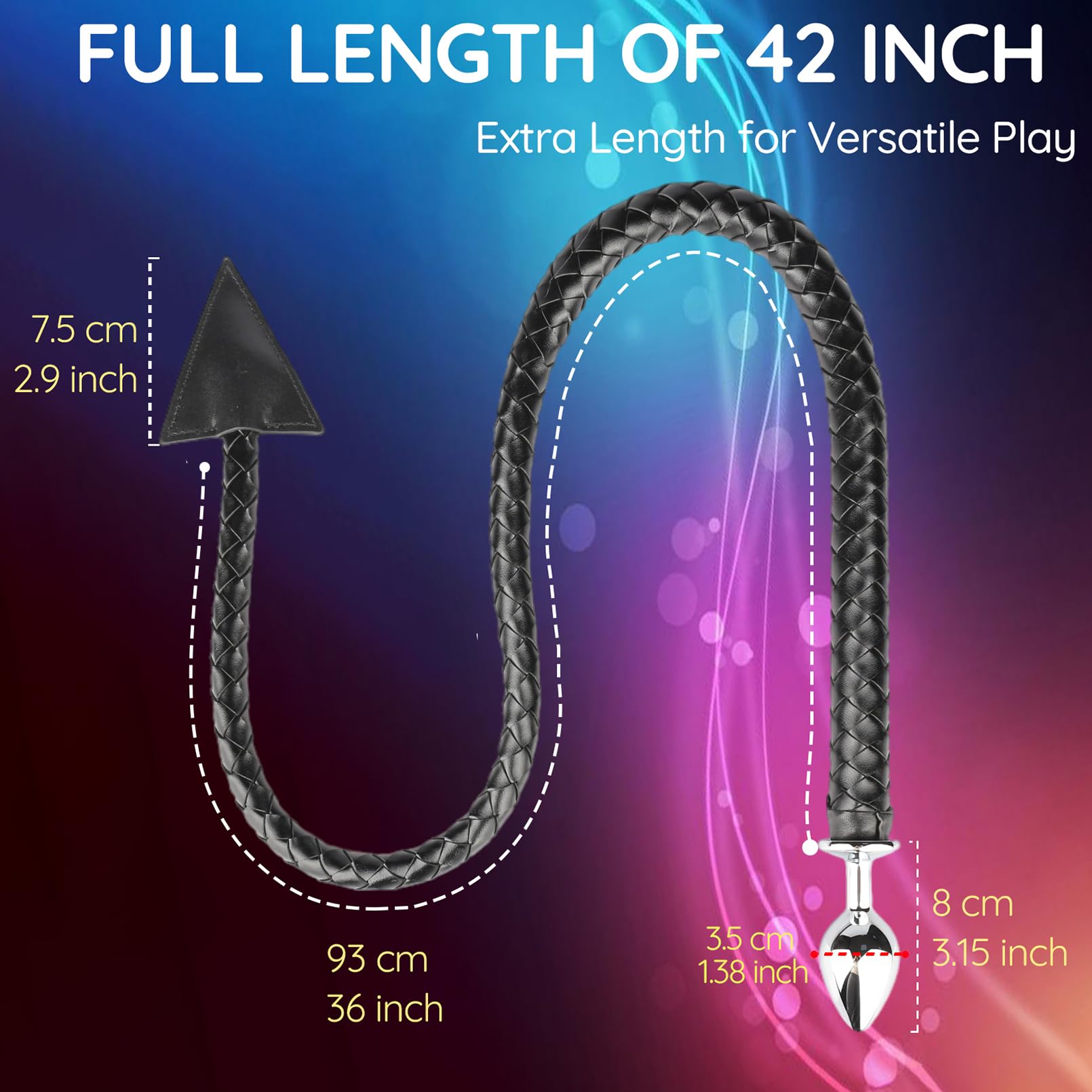 Amazon.com: Anal Plug with 108cm Devil Tail, 3.5cm Stainless Steel Butt Plug with PU Leather Whip Tail 2 in 1 Sexy Buttplug Tail Sex Toys Flirt for Women Men Adult Couples Play : Amazon.com: Anal Plug with 108cm Devil Tail, 3.5cm Stainless Steel Butt Plug with PU Leather Whip Tail 2 in 1 Sexy Buttplug Tail Sex Toys Flirt for Women Men Adult Couples Play :