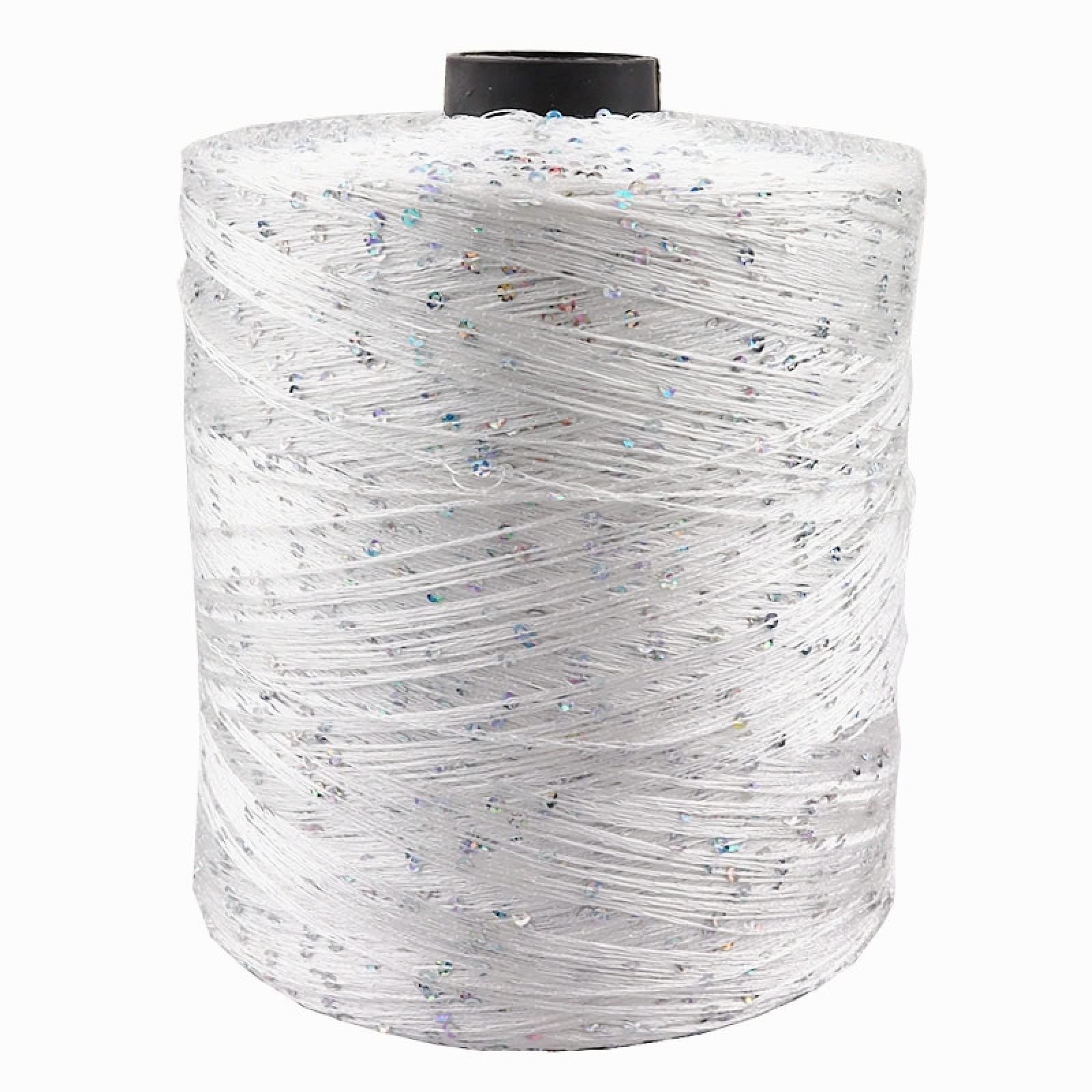 Summer Ice Silk Glitter Yarn Sequin Yarn Hand Crochet Thread Knitting Clothes Needlework,01