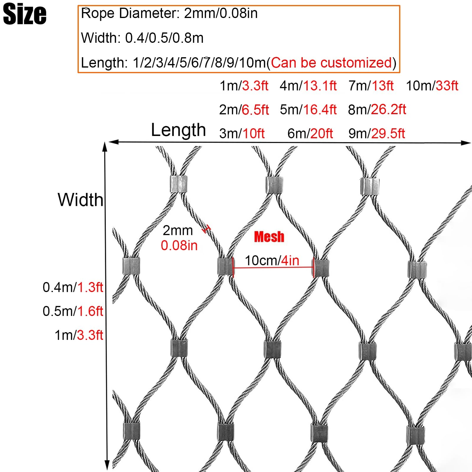 Amazon.com: GONCBKVN Flexible Stainless Steel Woven Wire Mesh 