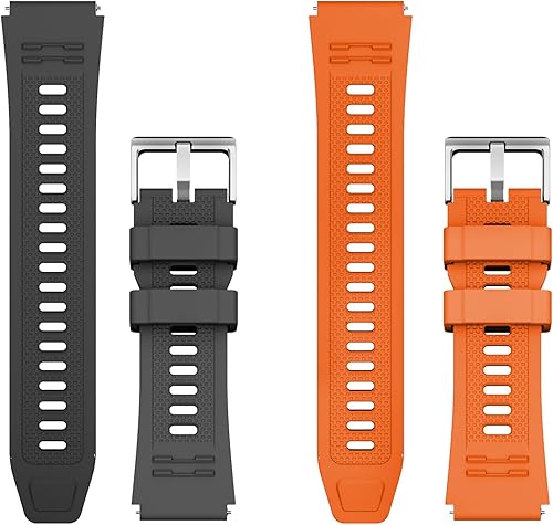 Vista 11 de Correa de reloj inteligente de 0.866 in, paquete de 2 correas de repuesto para reloj inteligente AMAZTIM M2/T2, compatible con KOSPET Tank M2/T2