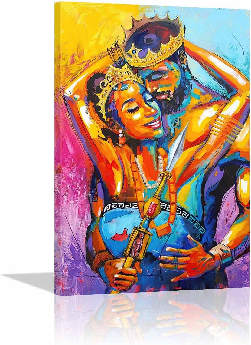 Black King And Queen Wall Art King And Queen Wall Decor Black Art Wall Decor Black