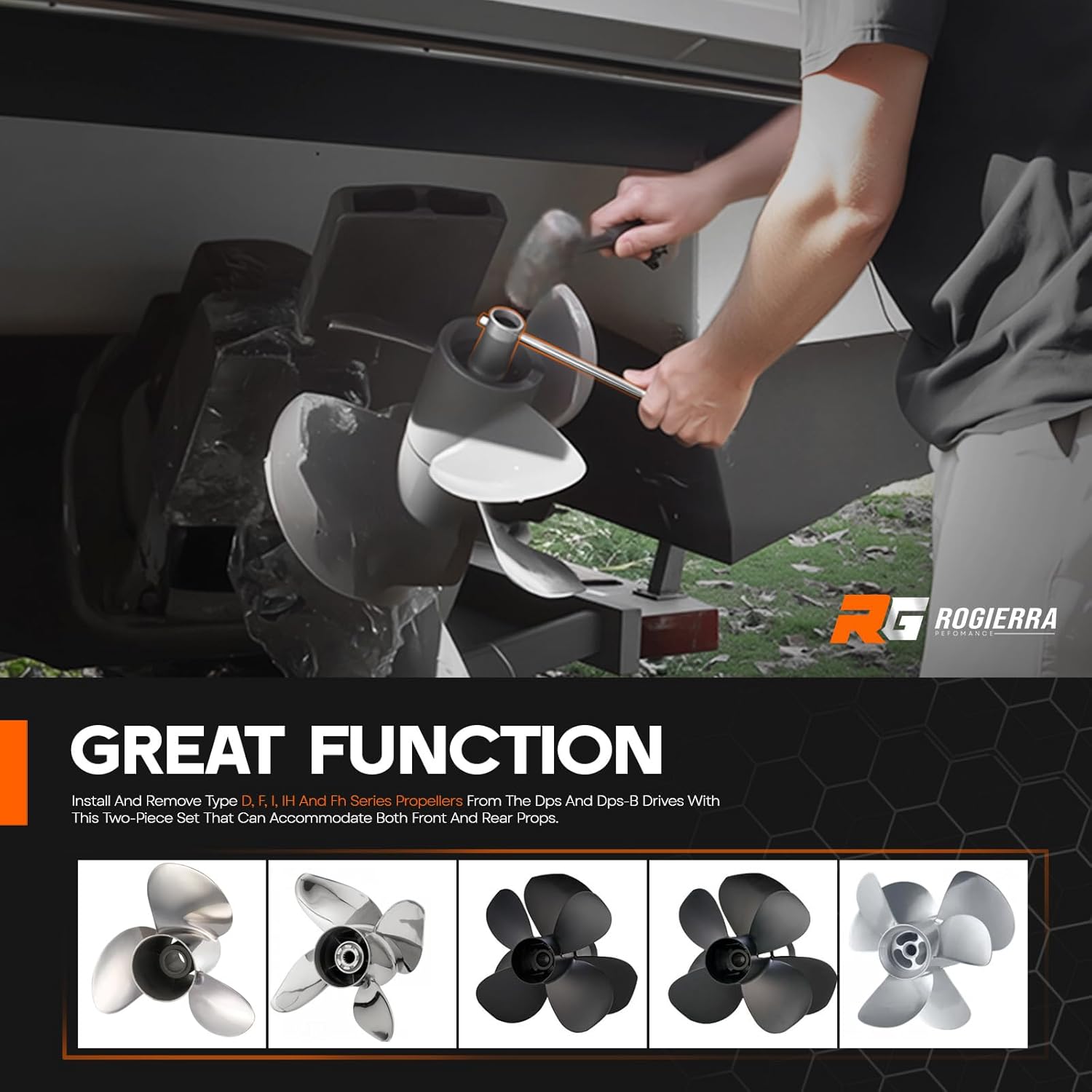 Duo/Twin Prop Tool Kit Propeller Wrench for Volvo Penta D F Duoprop