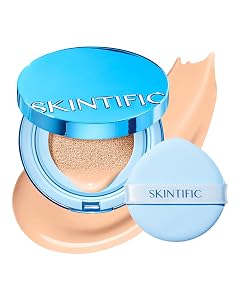 Velvet Matte Cushion Foundation Blue 02 Ivory Full Coverage 12H Oil Control Ideal for Oily Combination Skin Waterproof