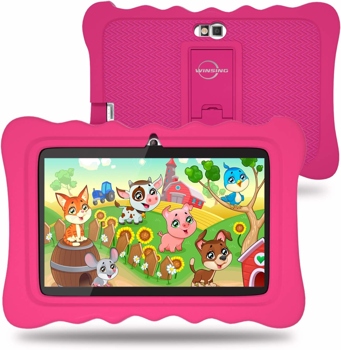 Kids Tablet, 7 Inch Android 9.0 Pie Tablet for Kids, 2+16GB with WiFi, Premium Parental Control, Preinstalled Educational APP and Kid-Proof Case (Red)