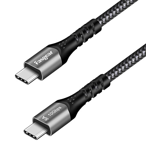 Fasgear Cable USB C a USB C, 6 pies 10 Gbps USB 3.1 Gen 2 tipo C 100 W carga rápida 5 A, salida de video 4K a 60 Hz, compatible con Oculus Quest, disponible en Yaxa Colombia
