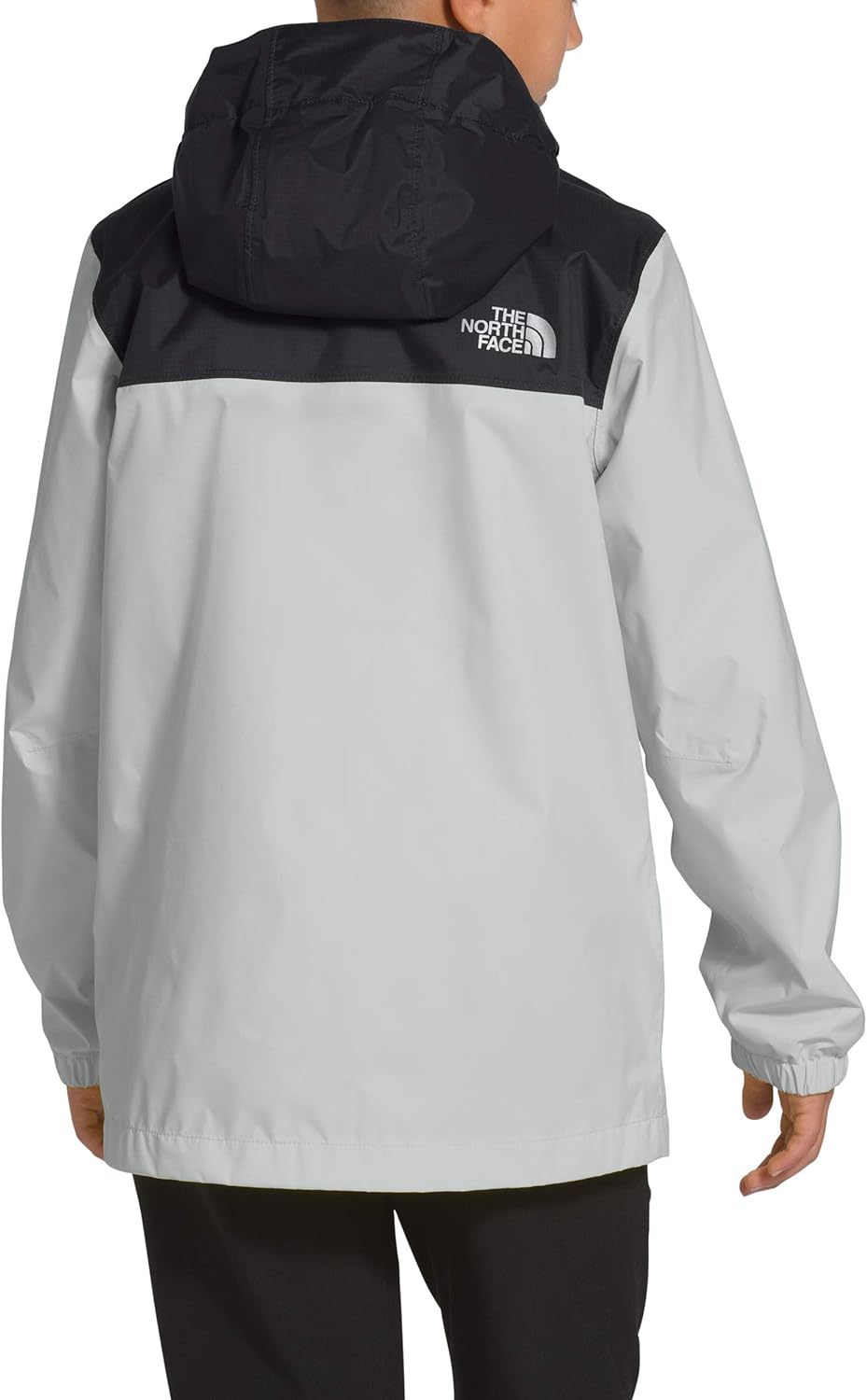 THE NORTH FACE Boys Resolve Rain Jacket, Tin Grey, S