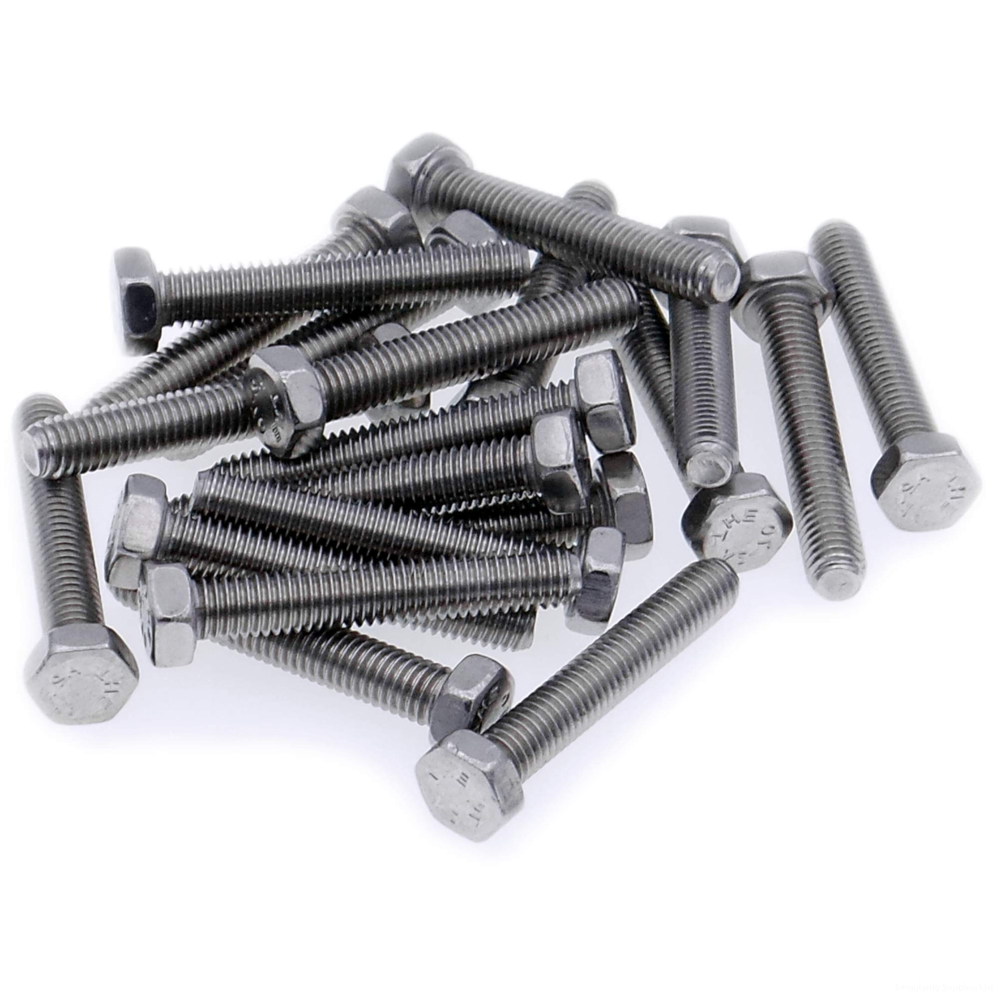 Singularity Supplies M3 (3Mm X 14Mm) Hex Bolt (Fully Threaded Setscrew) - Stainless Steel (A2) (Pack Of 20)