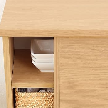 Amazon｜白井産業 カウンター下収納 ラック 引戸タイプ