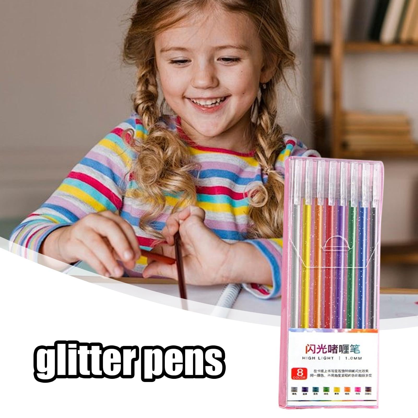Glitzerstifte Für Erwachsene – 8-24 Farben, Gelstifte Mit Glitter-Effekt, Für Malen, Skizzieren, Bullet Journal & Kreativprojekte
