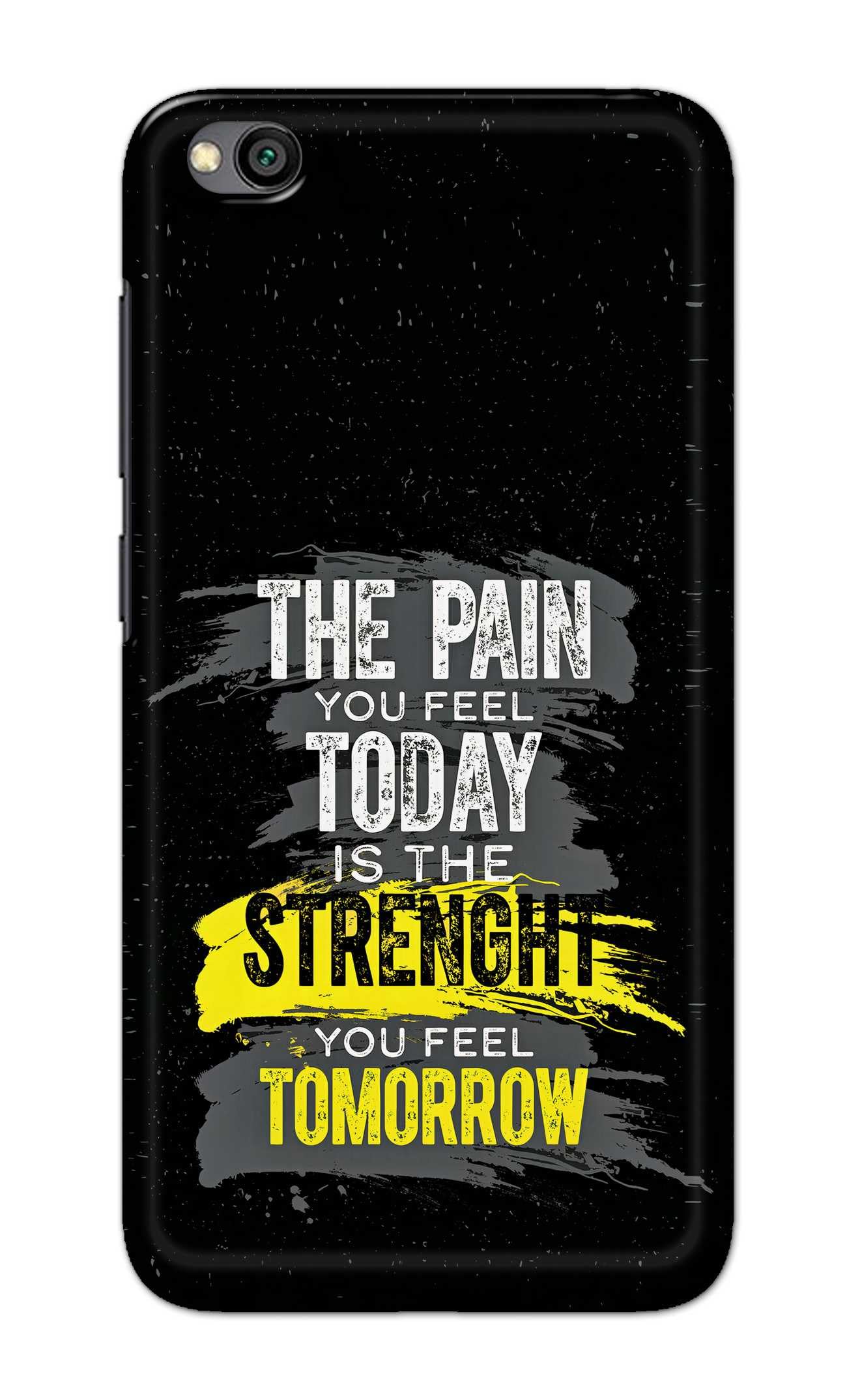 PRINTFIDAA® Printed Hard Back Cover for Mi Redmi GO Back Cover (Feel The Pain) -190724(BI)