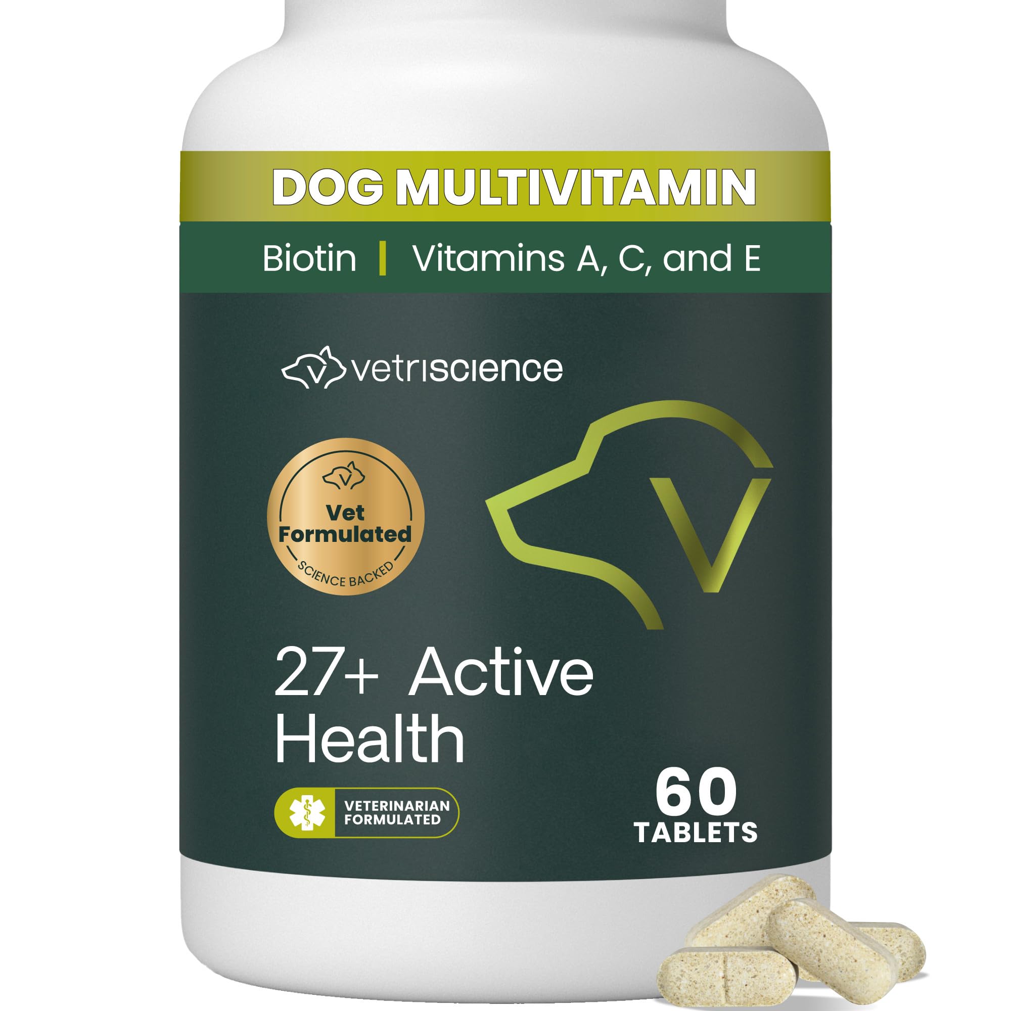 VetriScience Senior 27+ Multivitamin for Senior Dogs, Veggie, 60 Count — Amazon image 11