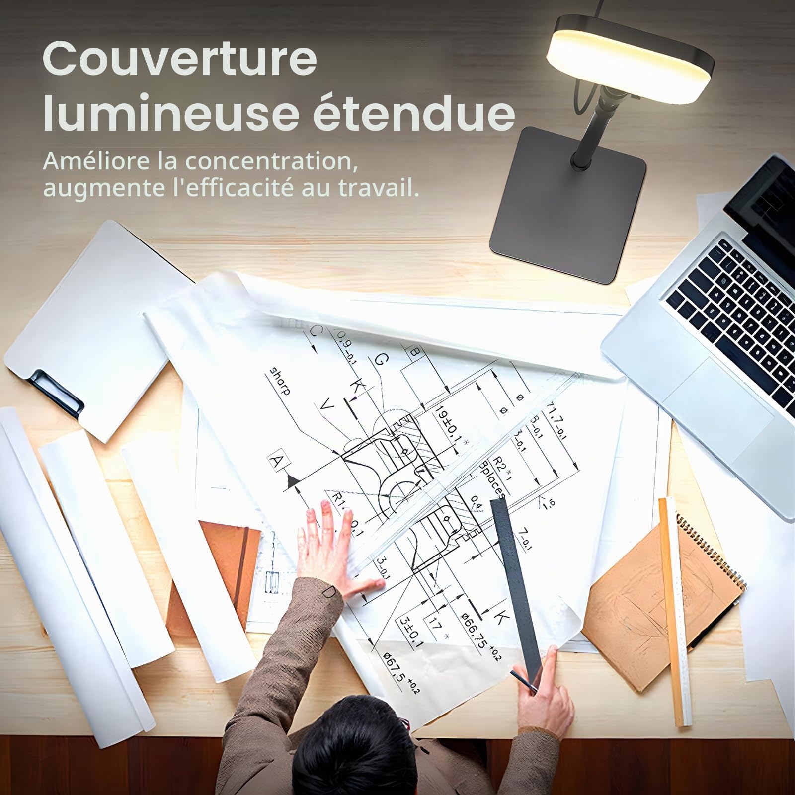 Éclairage de vidéoconférence, lampe vidéo 180 LED avec 3 couleurs, 5 luminosités et minuterie pour enregistrement vidéo, support de téléphone pour ordinateur portable, réunion en ligne, appels vidéo
