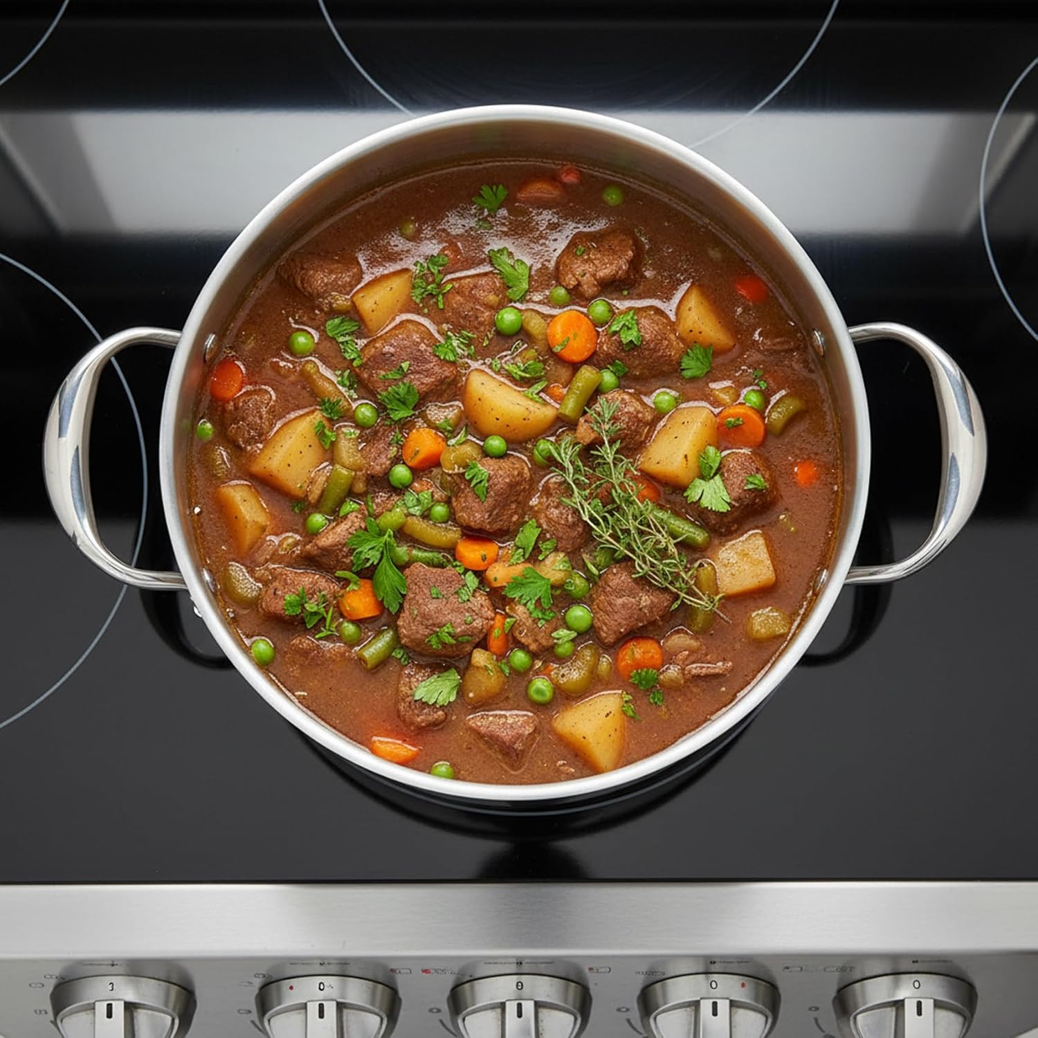 KEAWELL K3 Premium 8-Quart Tri-Ply Stainless Steel Stockpot with Lid, Induction & Oven Safe up to 600°F, Even Heating, Professional Cookware for All Stovetops (8-Qt)