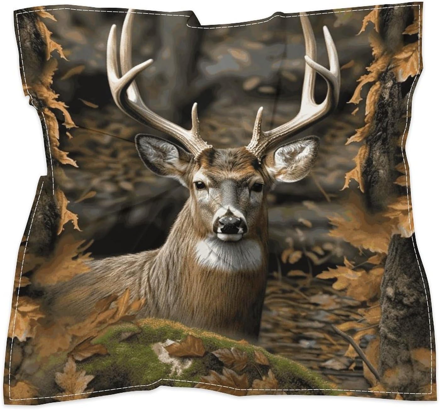 Camouflage Deer Multi-purpose Bandanas 18 X 18 Inch for Men Women