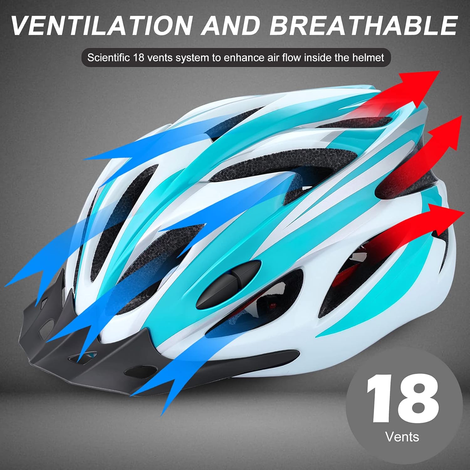 Zacro Adult Bike Helmet Lightweight - Bike Helmet for Men Women Comfort with Pads&Visor, Certified Bicycle Helmet for Adults Youth Mountain Road Biker : Sports & Outdoors