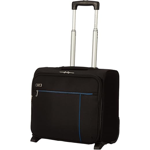 VIP Alfa Black Business Trolley Bag 44Cm