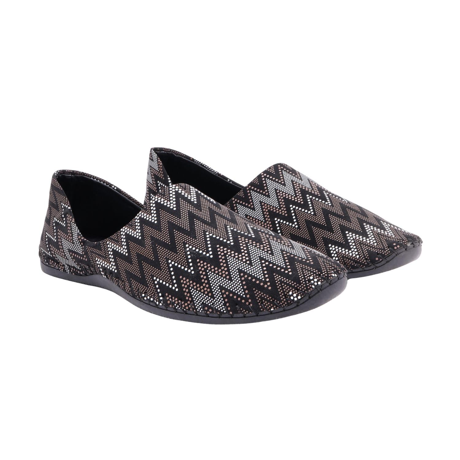 snatch footwear Men’s Ethnic Printed Slip-On Mojari Shoes | Traditional Casual Loafers for Men-picture-26