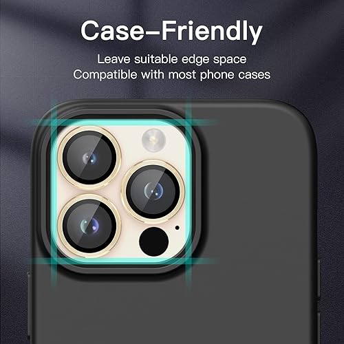 Miniatura 6 de JETech Protector de lente de cámara para iPhone 14 Pro de 6.1 pulgadas y iPhone 14 Pro Max de 6.7 pulgadas, cubierta de anillo individual de metal