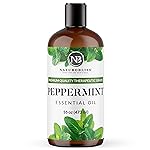 NaturoBliss Peppermint Essential Oil, 100% Pure and Natural Therapeutic Grade, Premium Quality Peppermint Oil, 16 fl. Oz - Perfect for Aromatherapy and Relaxation
