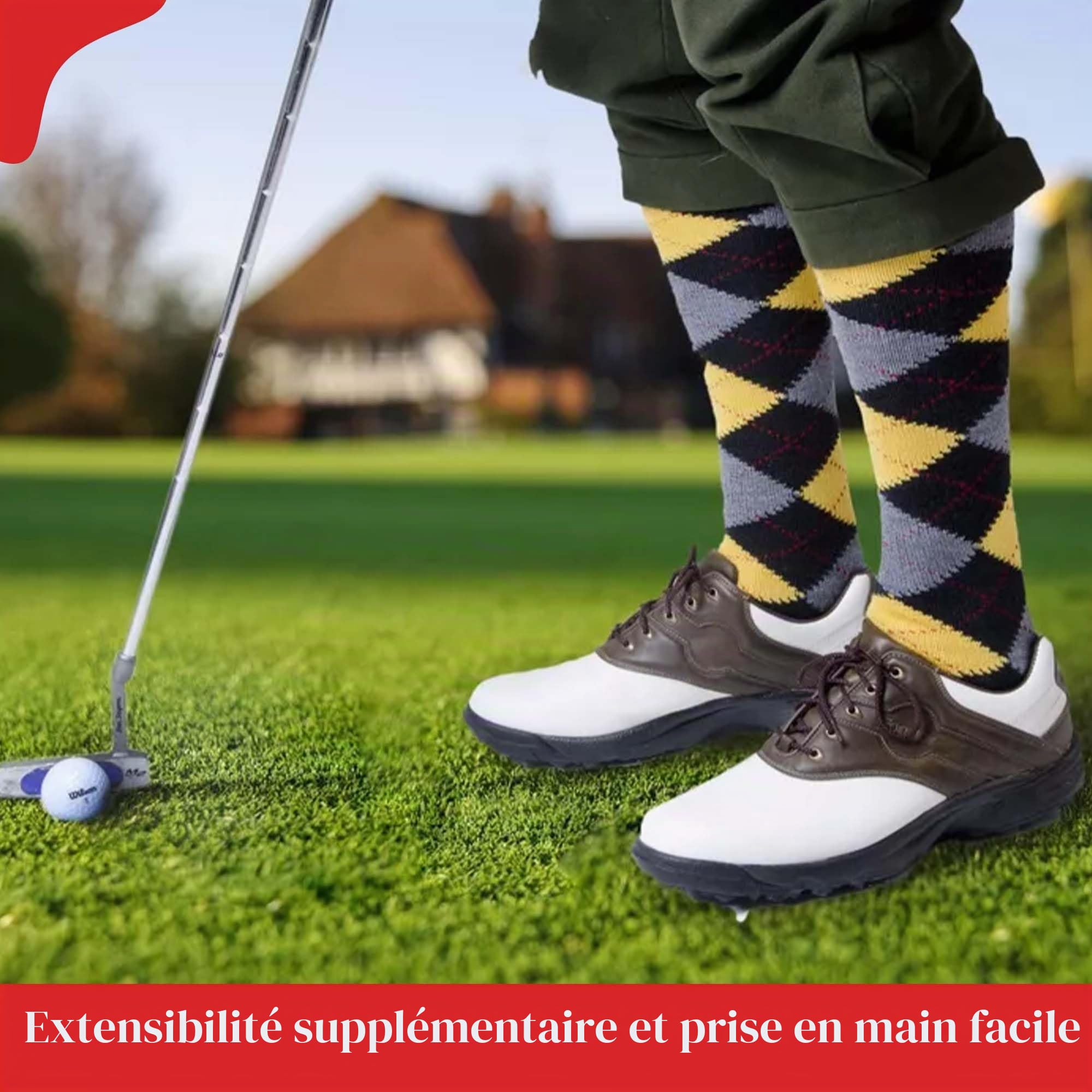 Lot de 6 paires de chaussettes hautes pour homme en coton majoritaire Motif argyle Cadeau de Noël Pointure 39-45