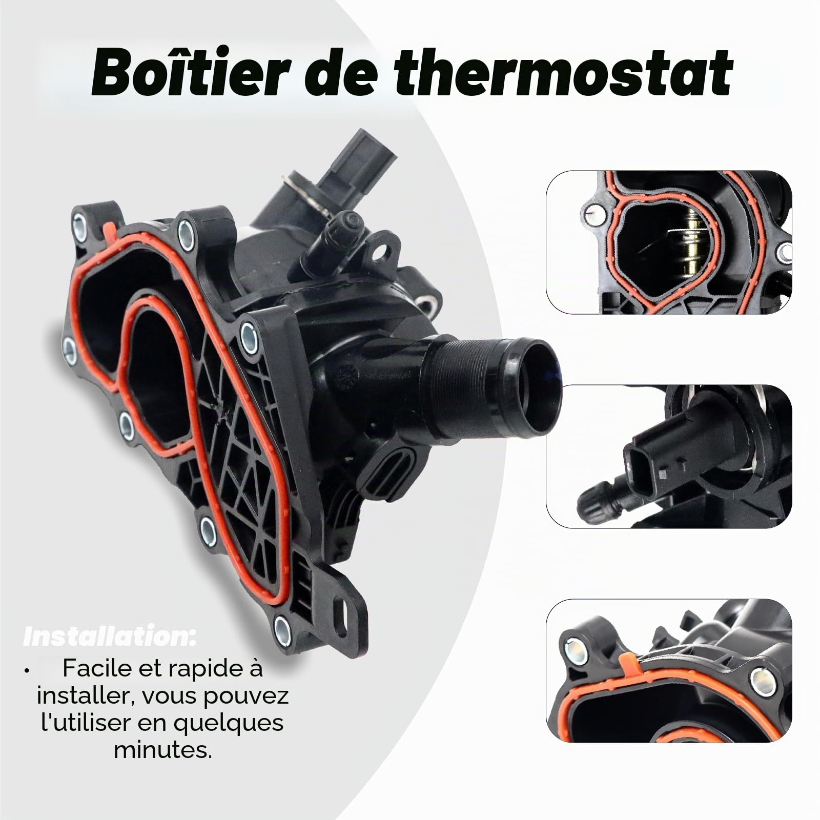 Boîtier de thermostat pour Renault Ni-ss-an - Montage 110600260R 2822033000