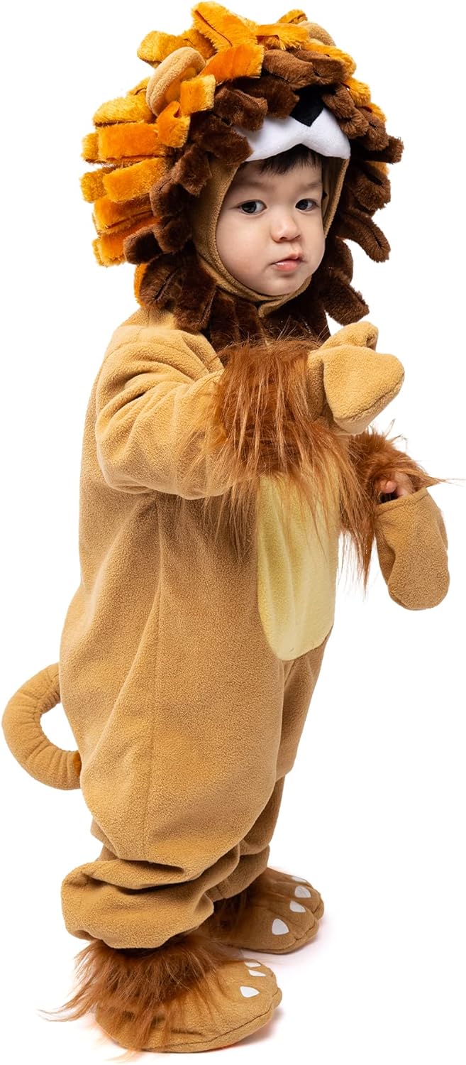 Spooktacular Creations Halloween Baby Lion Costume, Toddler Lion Costume for Infant Kids Halloween Animal Dress up Party - Image 4