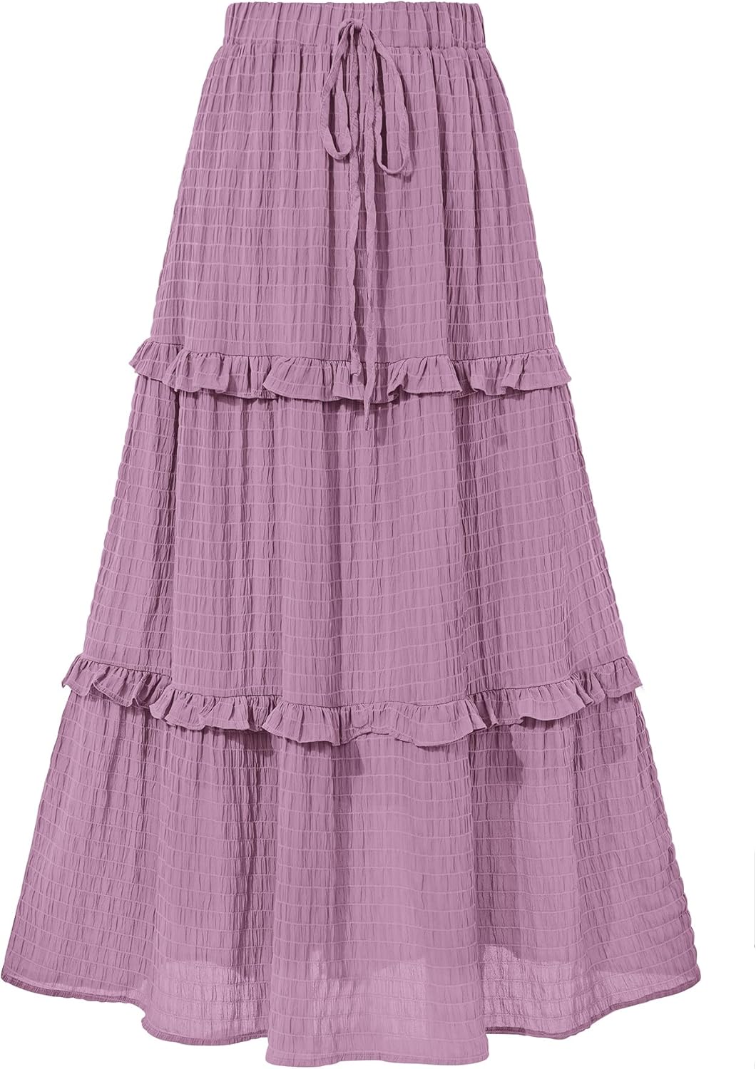 BTFBM Women's Long Summer Skirt 2026 Elegant High Waist Cocktail Party Wedding Guest Dress Flared A-Line Midi Skirts