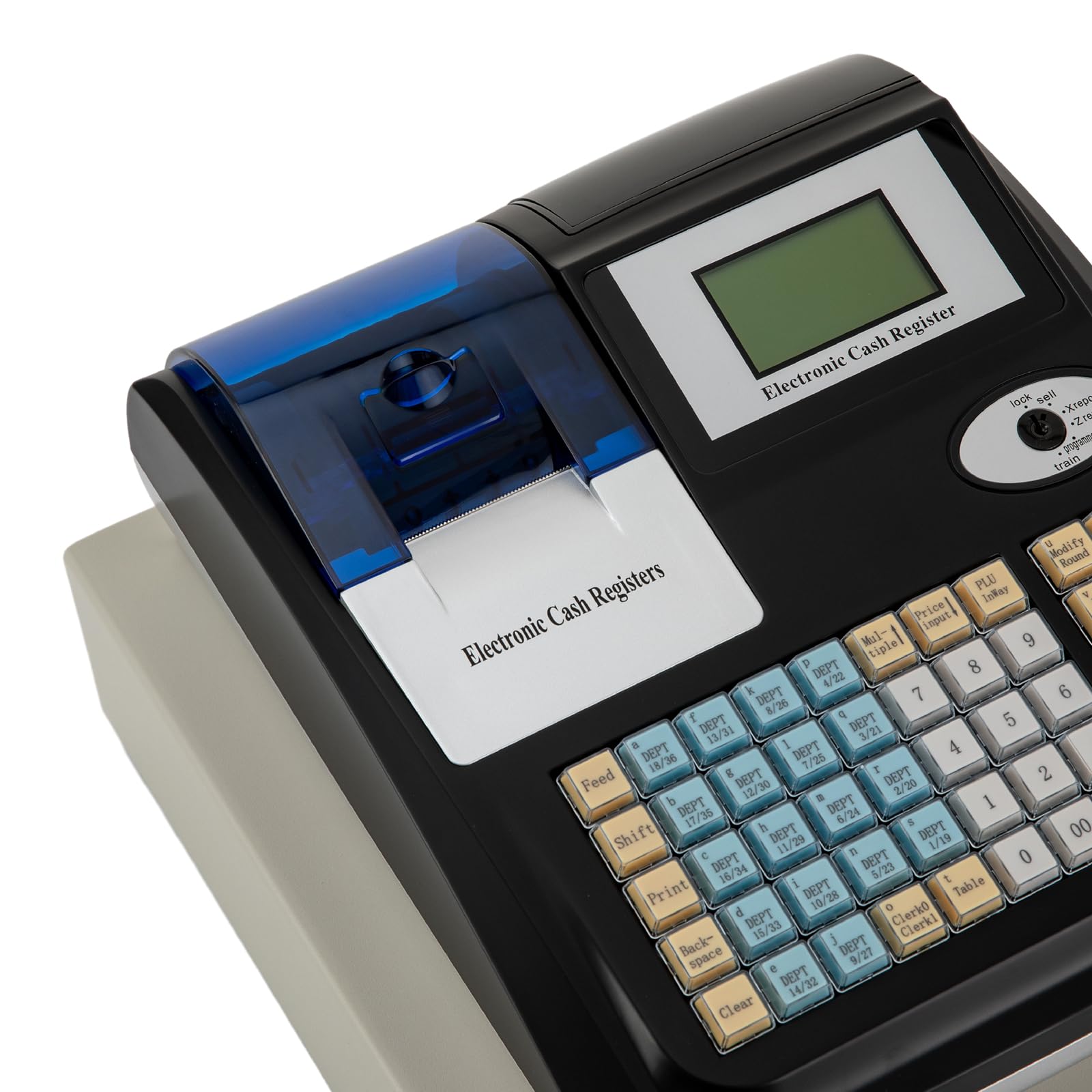 Caja registradora electrónica POS, sistema POS System, caja registradora con 48 teclas LED para venta al por menor, versión inglesa