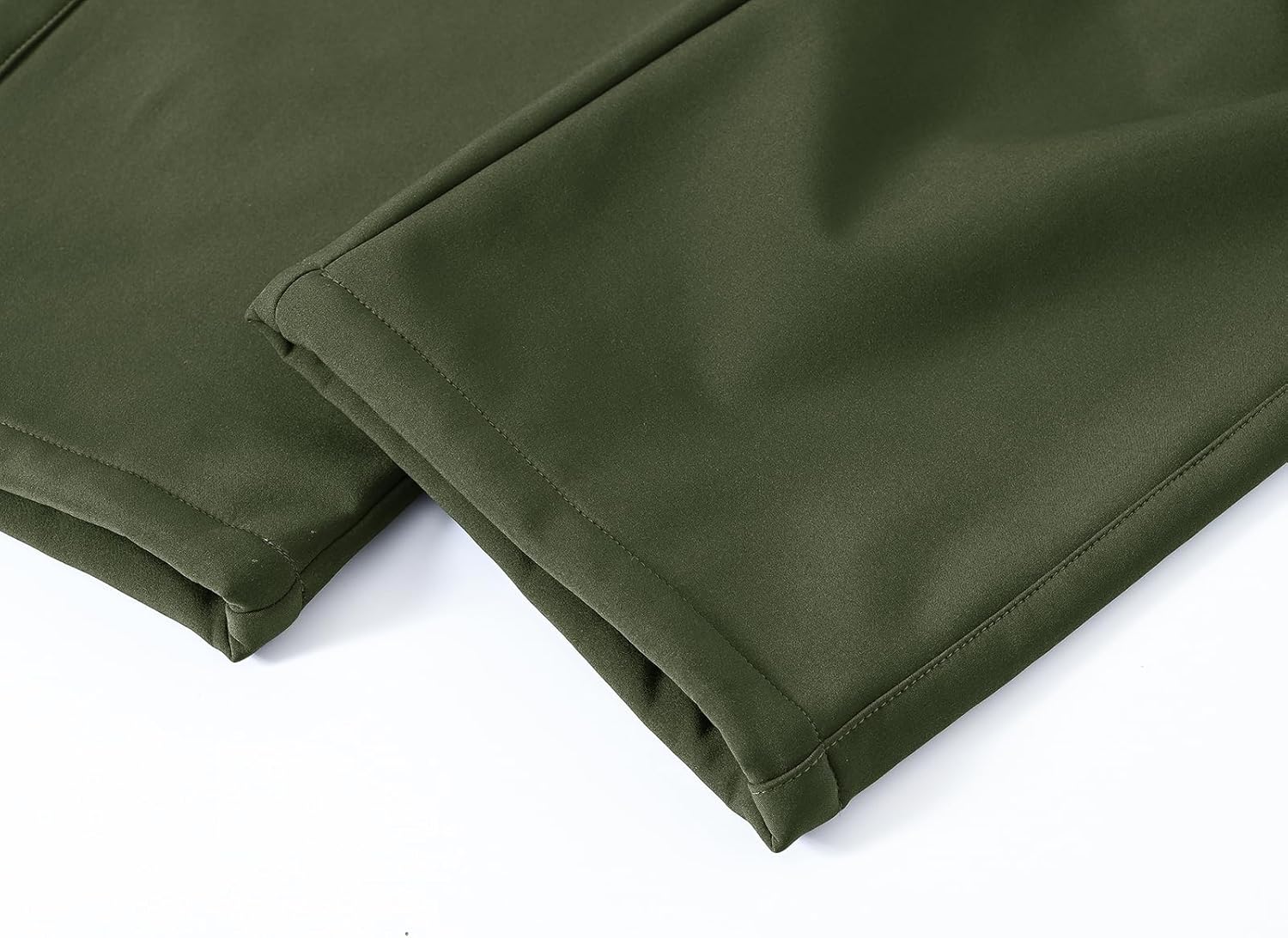 BASUDAM Men's Utility Work Pants Snow Waterproof Softshell Winter Fleece Lined Insulated Outdoor Mountain - Image 5