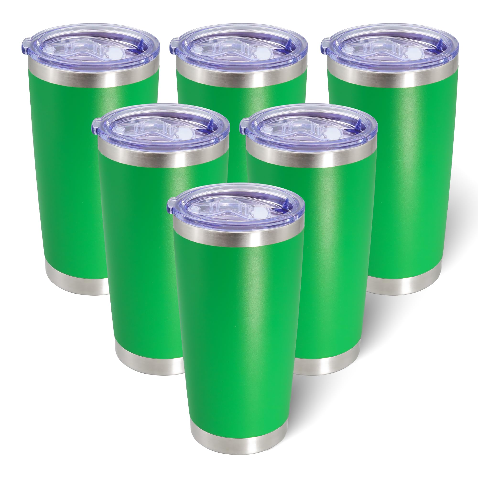 AIANJI 20oz Tumbler Bulk Stainless Steel Tumblers with Lid Vacuum Insulated Double Wall Travel Coffee Mug Powder Coated Tumbler Cup for Hot and Cold