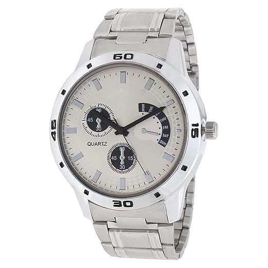 Analog White Watch for Men & Boys - 12WHT