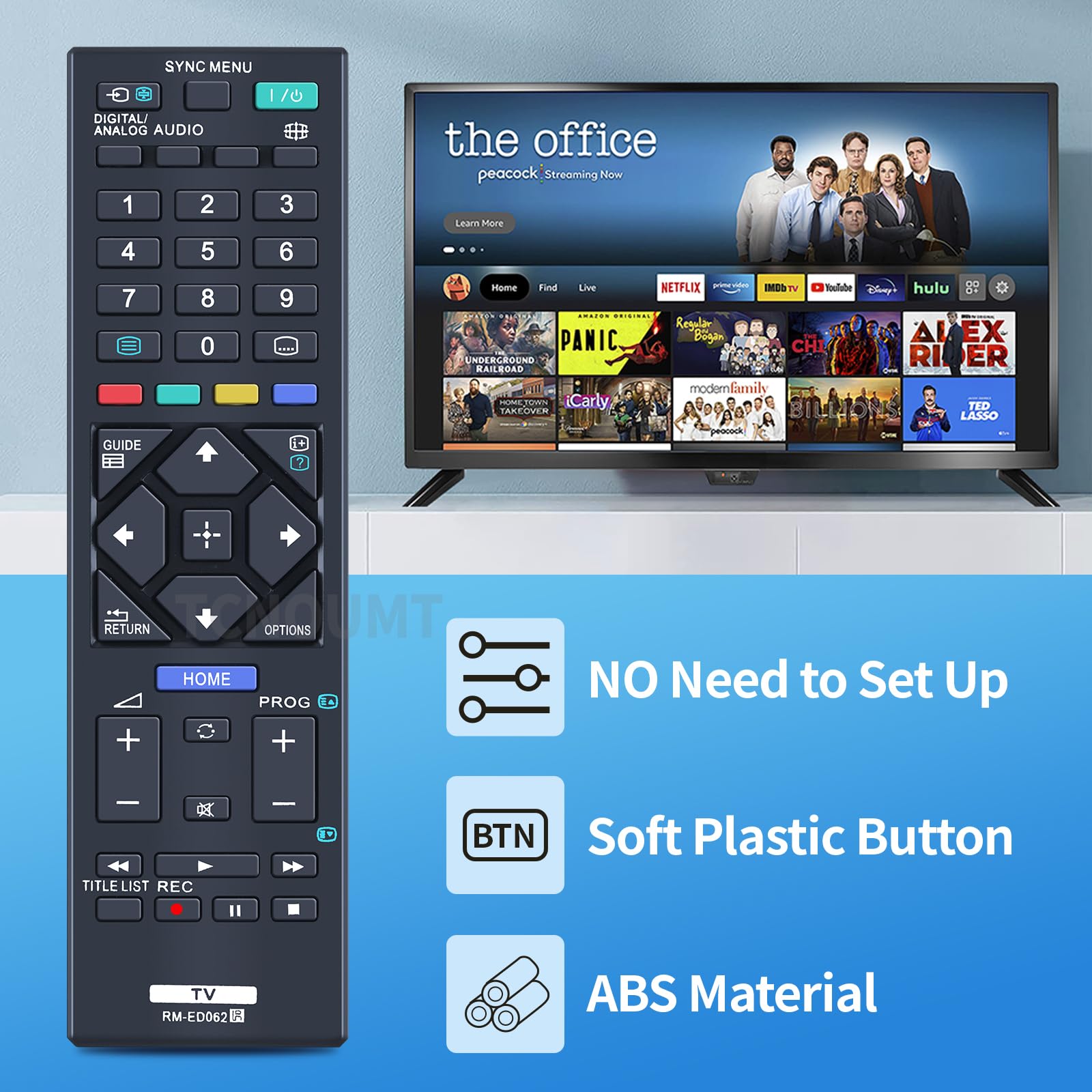 RM-ED062 149271811 vervangende afstandsbediening -VINABTY RMED062 afstandsbediening voor Sony TV KLV-48R472B KDL-32R415B KLV-32R426B KDL-40R470A KDL-32R420A KDL-32R410B KDL-32R430B KDL-48R. 470B RM-ED062 149271811 vervangende afstandsbediening -VINABTY RMED062 afstandsbediening voor Sony TV KLV-48R472B KDL-32R415B KLV-32R426B KDL-40R470A KDL-32R420A KDL-32R410B KDL-32R430B KDL-48R. 470B