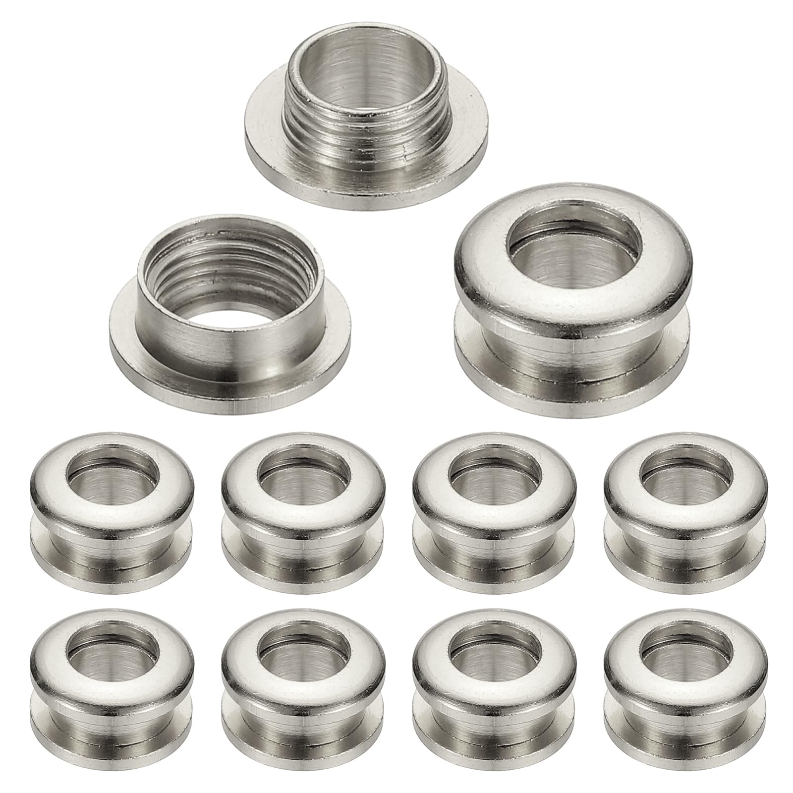 Œillets en laiton massif PATIKIL de 7mm avec rondelles pour la maroquinerie | 10 pièces