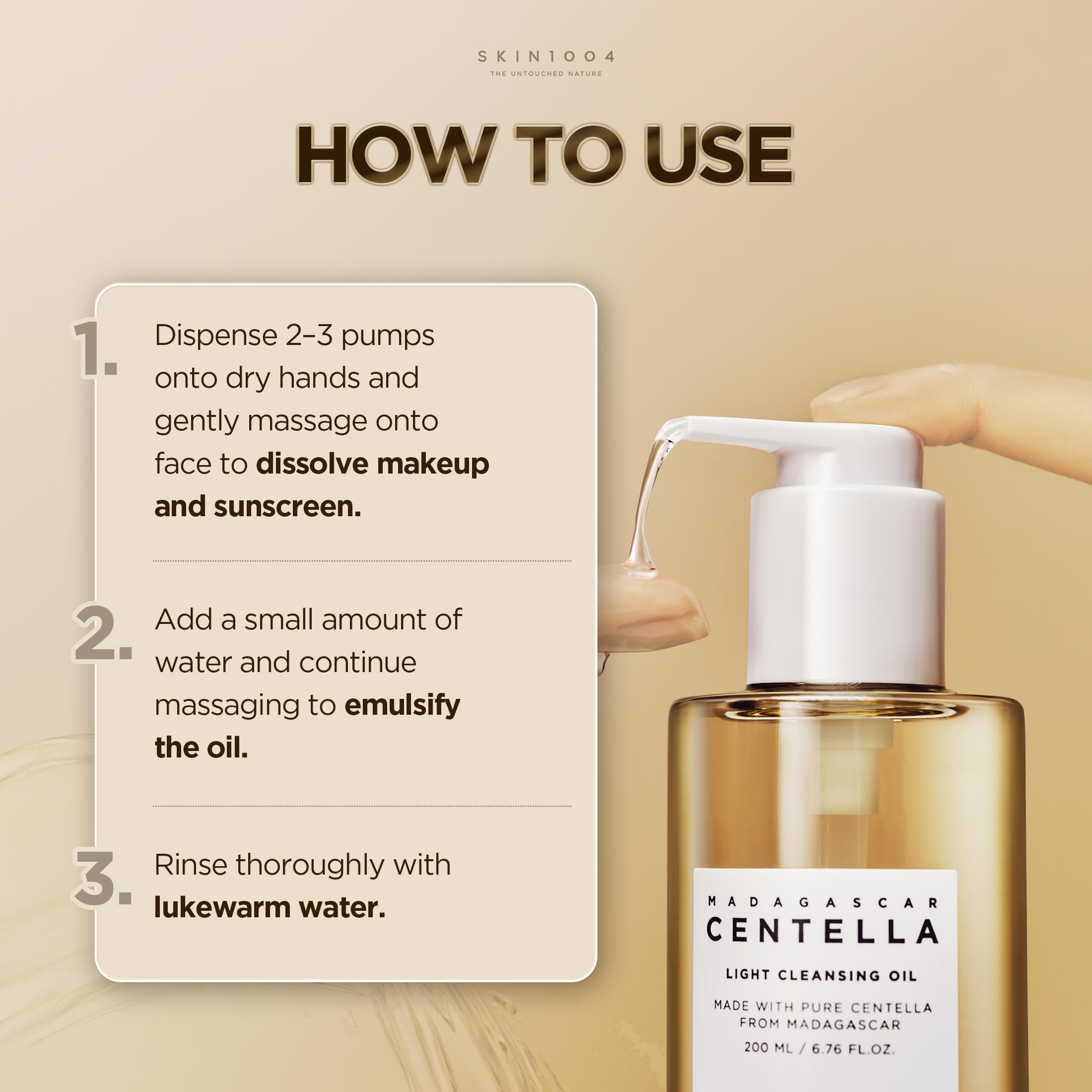 SKIN1004 Centella Lekki olejek oczyszczający, 200 ml