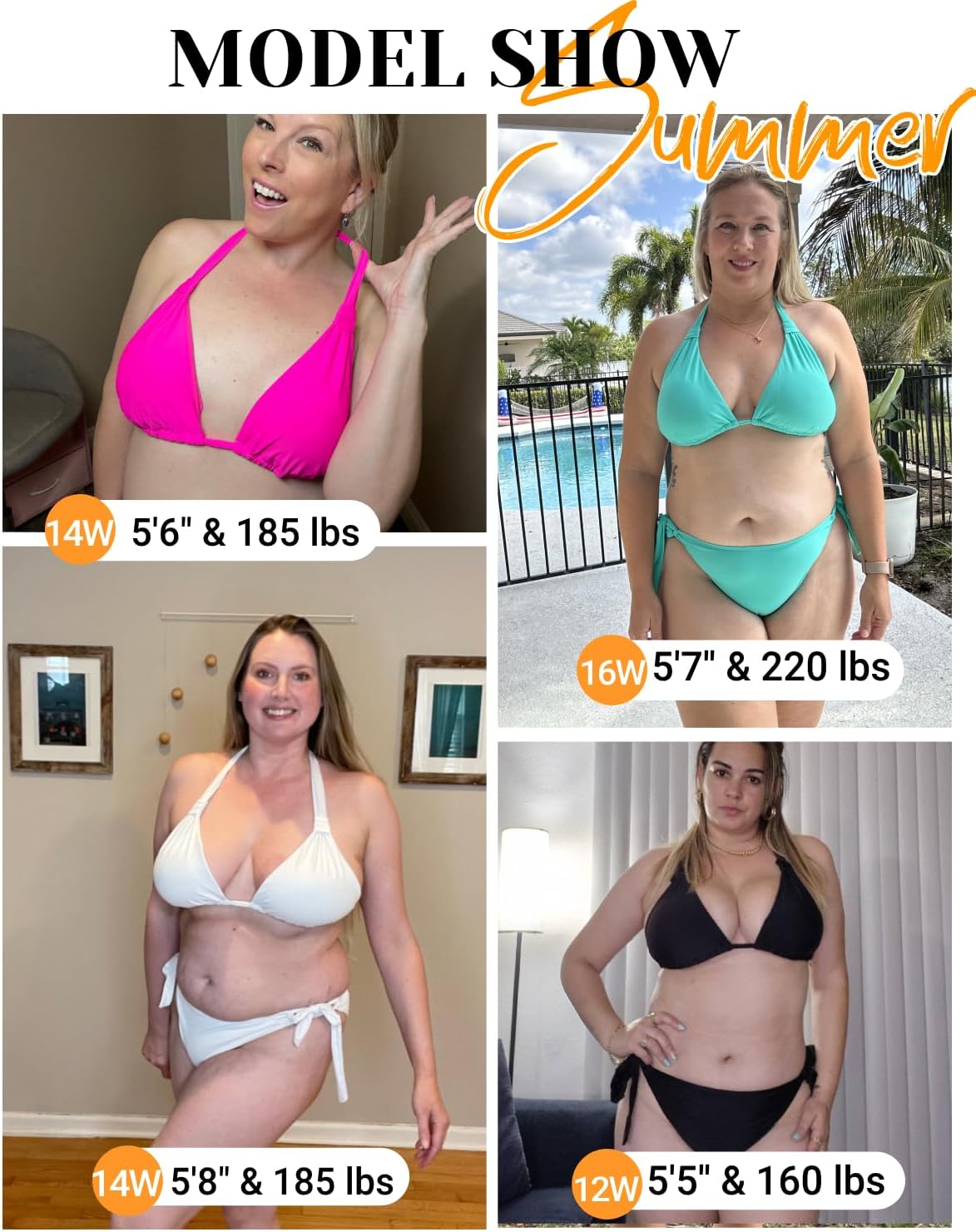 Women Plus Size Bikini Set - Two Piece Triangle Swimsuits Halter String Bathing Suit 2025 Tie Swimwear - Image 5