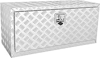 VEVOR 36x14x16 Underbody Truck Toolbox - Heavy Duty Aluminum Diamond Plate, Waterproof Lockable Storage for Trucks, Trailers, Vans