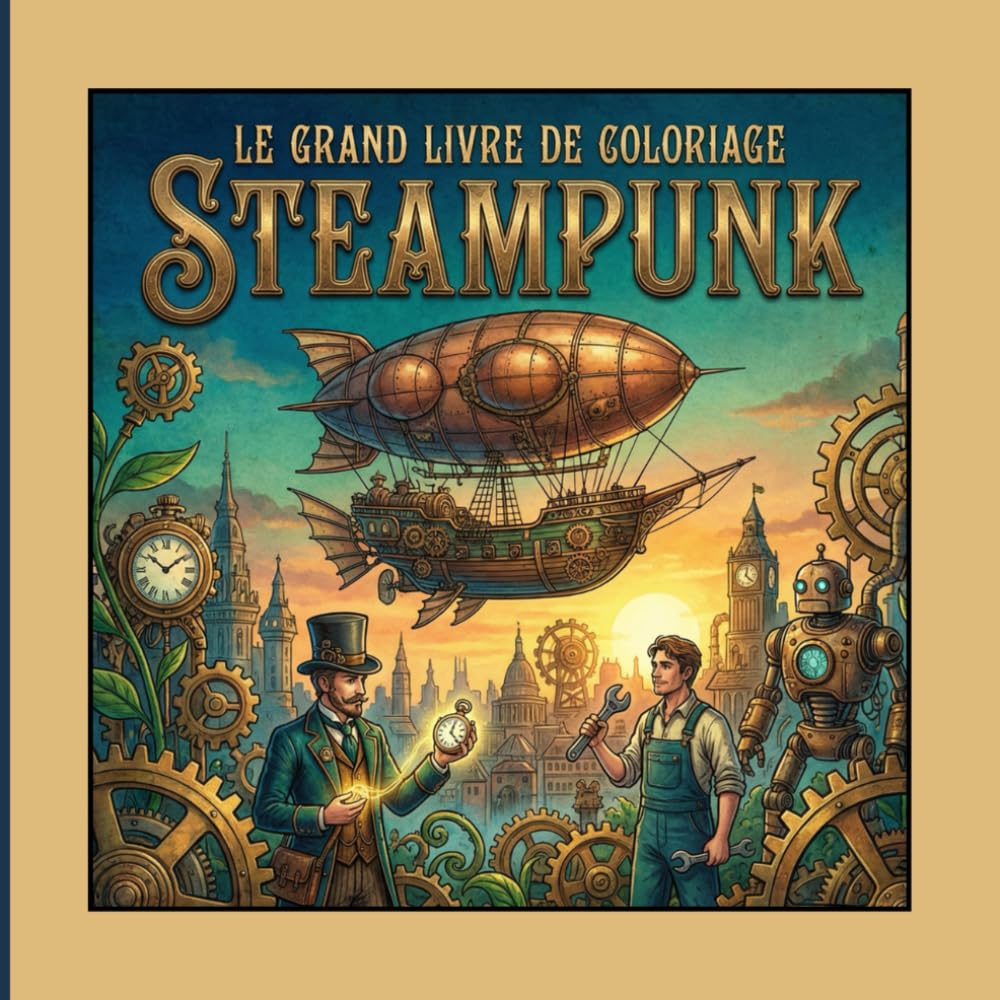 Le grand livre de coloriage STEAMPUNK