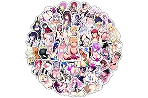Ecchi Stickers: Sultry Anime Beauties for Laptops, Phones, and More