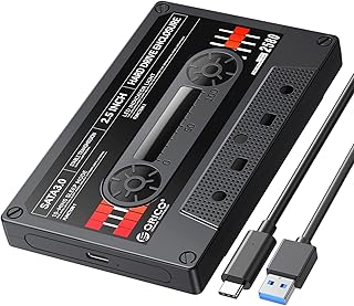 ORICO 2.5 Hard Drive Enclosure USB C to SATA III for 2.5inch SSD HDD 9.5mm 7mm External Hard Drive Case Max 6TB Compatible with WD Seagate Toshiba Samsung Hitachi PS5 Xbox[UASP Supported]