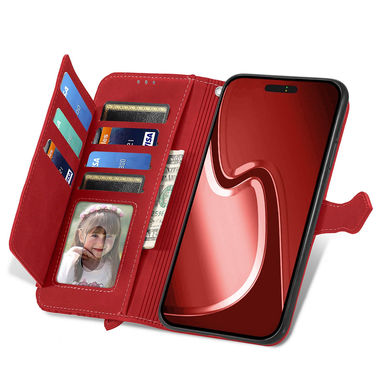per iPhone 16 Plus Cover Libretto con Motivo Custodia