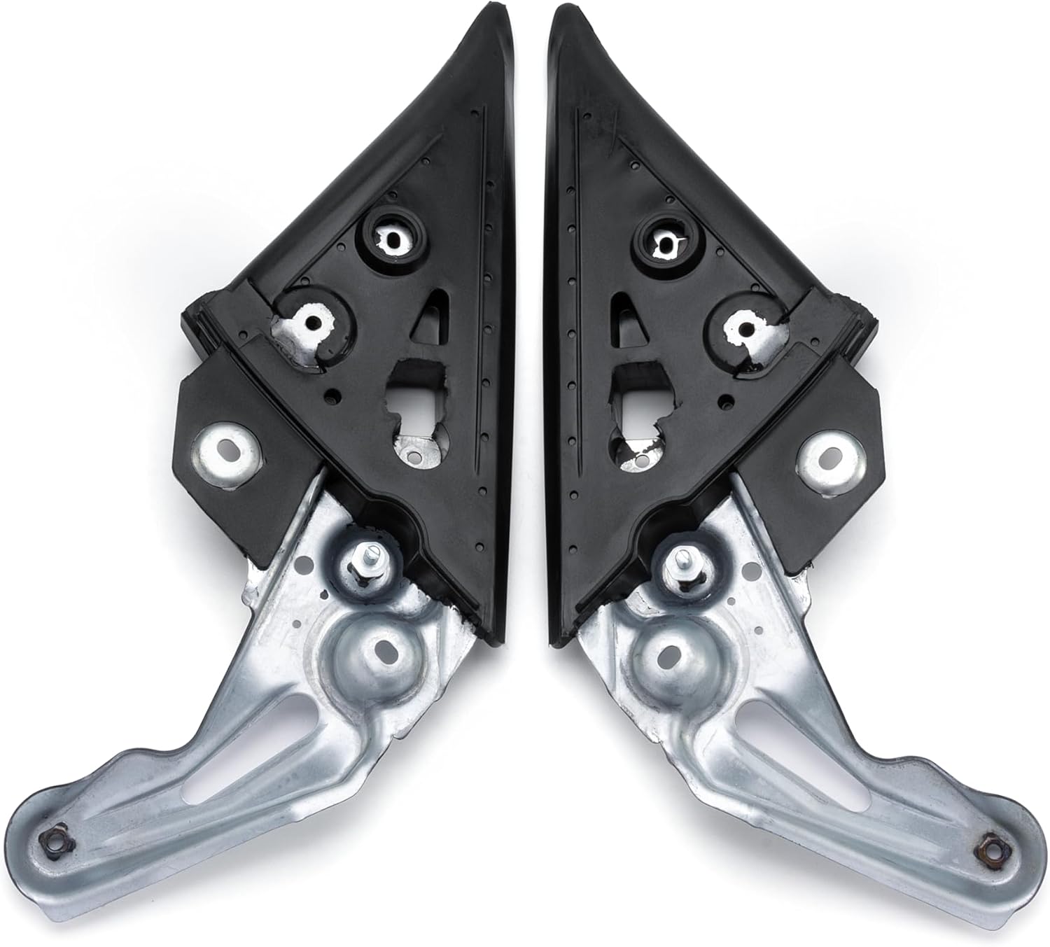 2PCS Left & Right Front Door Gusset Assembly Compatible with 2003-2008 Subaru Forester Replace# 61158SA000 61158SA010