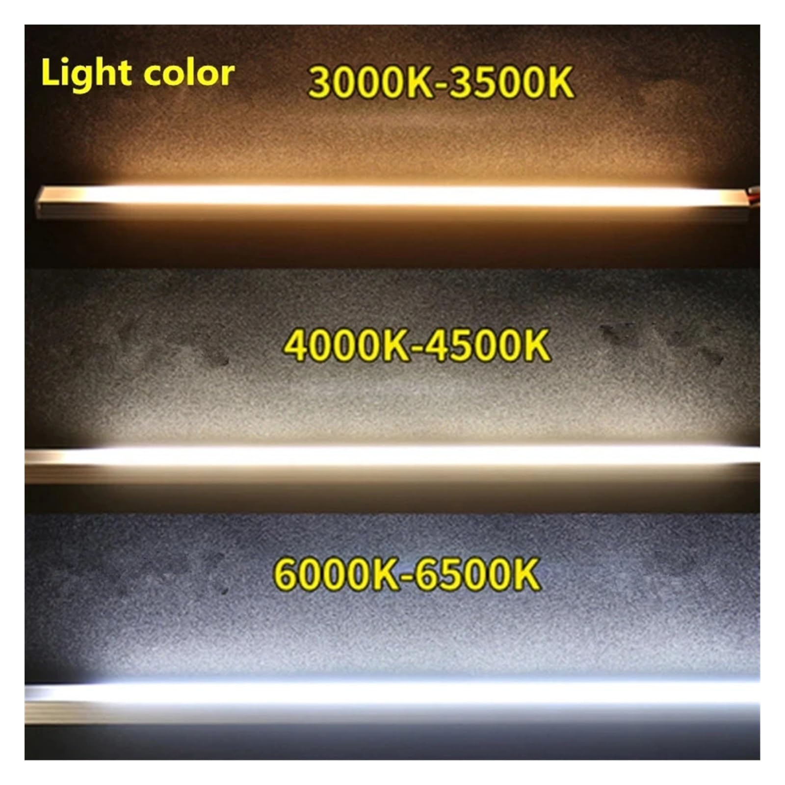 1-10 PCS LED Starrer Streifen DC12V 50CM 20 Zoll SMD5730 36LEDs U/V-förmiger Flacher LED-Aluminiumkanal Starrer Streifen for Innenbeleuchtung(8PCS,U Milky Cover 3000K)
