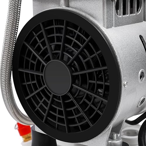 Miniatura 9 de Compresor de aire dental portátil 40L10.57gal, 110V 750W1Hp Compresor de aire médico, 8Bar115PSI Bomba silenciosa sin aceite, potente bomba